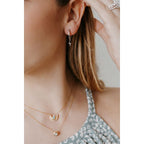 Sterling Silver Diamond Earrings - Image 3