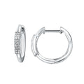 Sterling Silver Diamond Earrings
