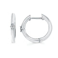 Sterling Silver Diamond Earrings