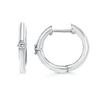 Sterling Silver Diamond Earrings