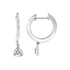 Sterling Silver Diamond Earrings