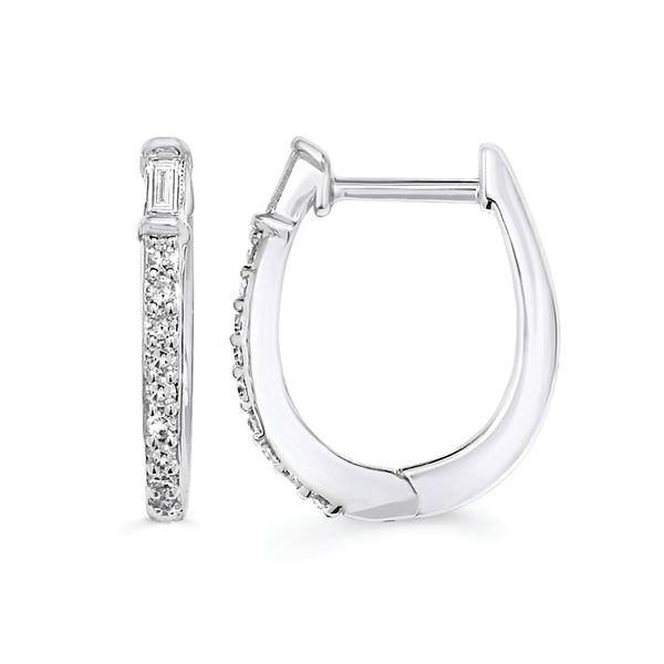 Sterling Silver Diamond Earrings