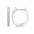 Sterling Silver Diamond Earrings