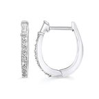 Sterling Silver Diamond Earrings