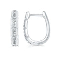 Sterling Silver Diamond Earrings