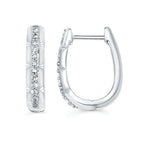 Sterling Silver Diamond Earrings
