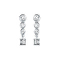 Sterling Silver Diamond Earrings