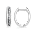 Sterling Silver Diamond Earrings