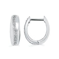 Sterling Silver Diamond Earrings