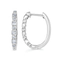 Sterling Silver Diamond Earrings