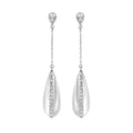 Sterling Silver Diamond Earrings