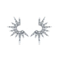 Sterling Silver Diamond Earrings