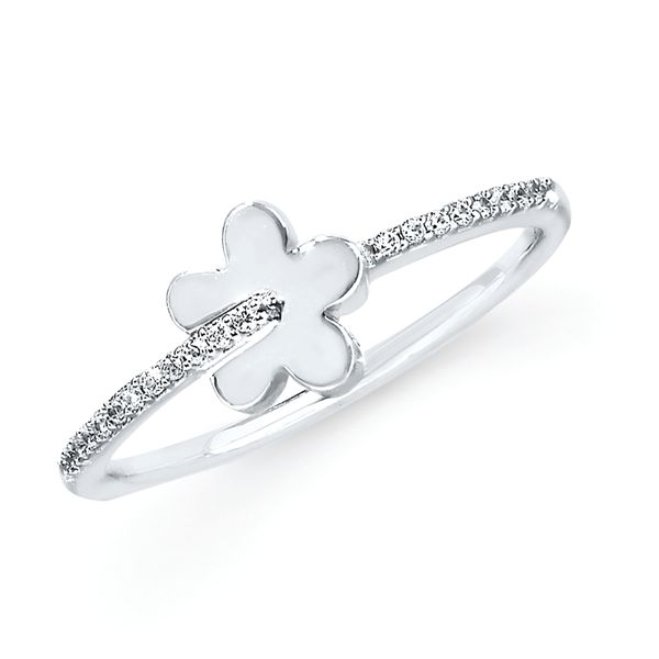 Sterling Silver Diamond Ring