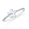 Sterling Silver Diamond Ring