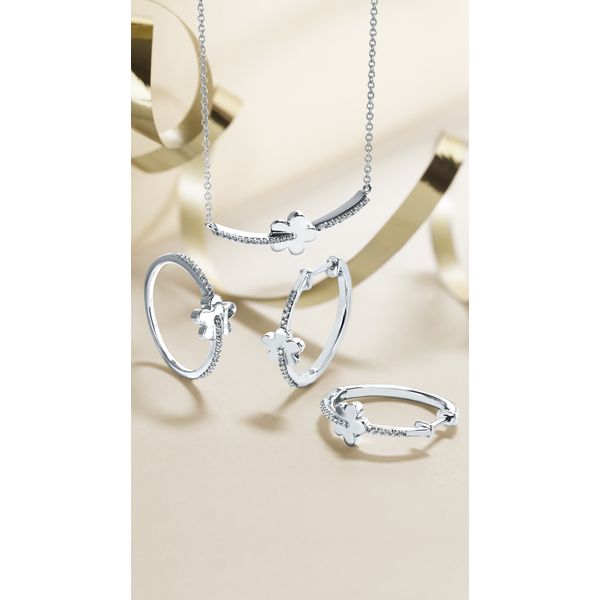 Sterling Silver Diamond Ring - Image 2