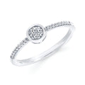 Sterling Silver Diamond Ring