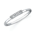 Sterling Silver Diamond Ring