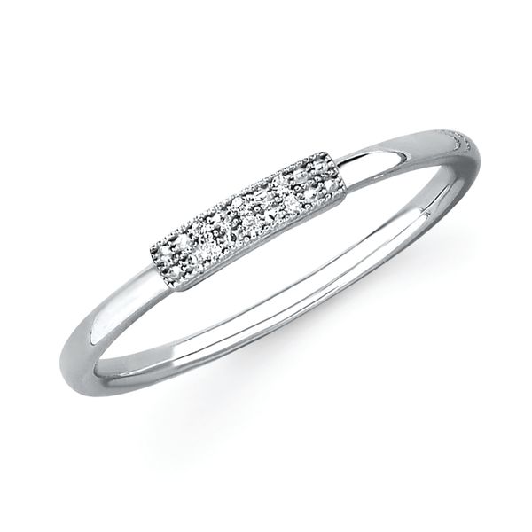 Sterling Silver Diamond Ring