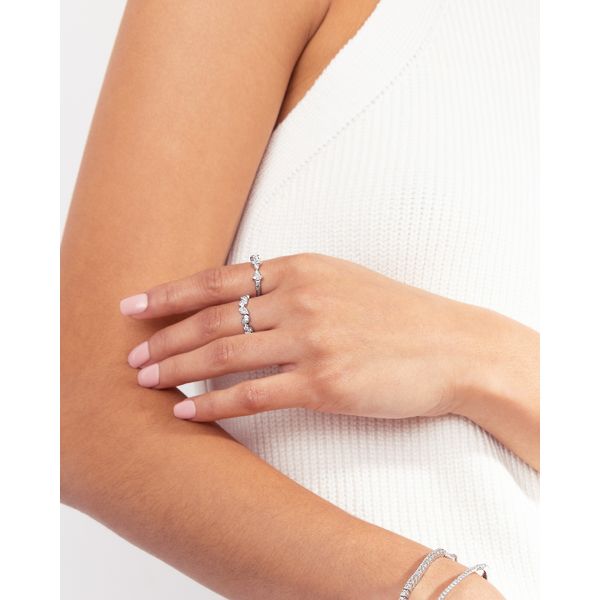 Sterling Silver Diamond Ring - Image 3