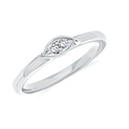 Sterling Silver Diamond Ring