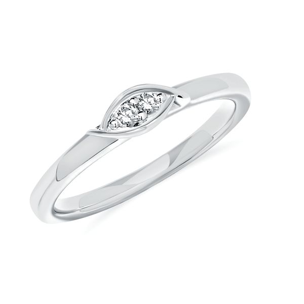 Sterling Silver Diamond Ring