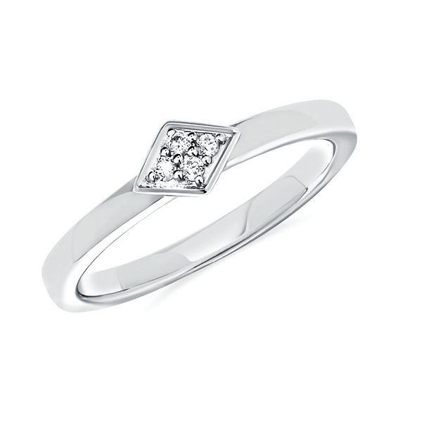 Sterling Silver Diamond Ring