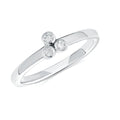 Sterling Silver Diamond Ring