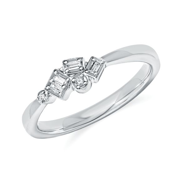 Sterling Silver Diamond Ring
