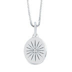Sterling Silver Diamond Pendant