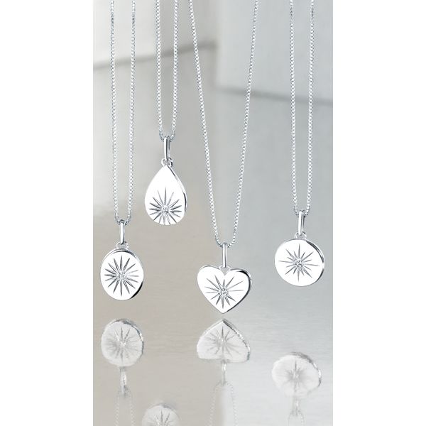 Sterling Silver Diamond Pendant - Image 2