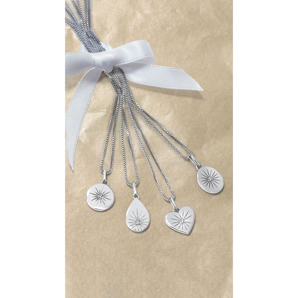 Sterling Silver Diamond Pendant - Image 3