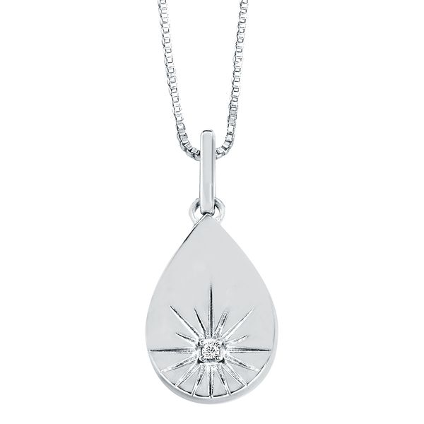 Sterling Silver Diamond Pendant