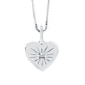 Sterling Silver Diamond Pendant