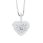 Sterling Silver Diamond Pendant