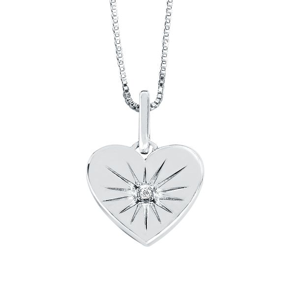 Sterling Silver Diamond Pendant