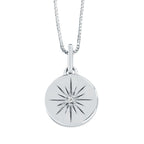 Sterling Silver Diamond Pendant