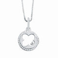 Sterling Silver Diamond Pendant