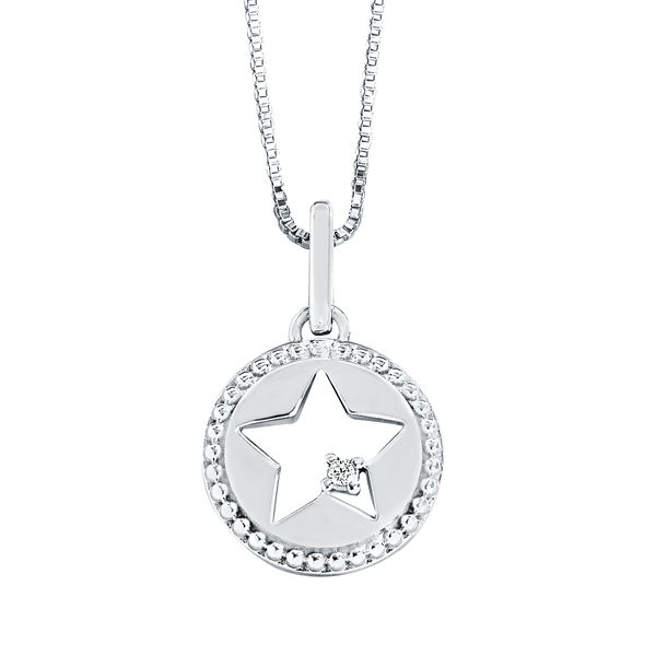 Sterling Silver Diamond Pendant