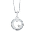 Sterling Silver Diamond Pendant
