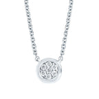 Sterling Silver Diamond Pendant