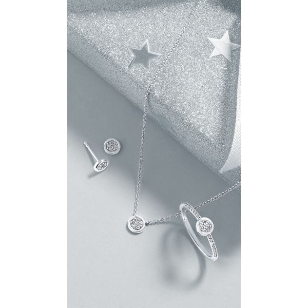 Sterling Silver Diamond Pendant - Image 2