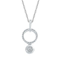 Sterling Silver Diamond Pendant