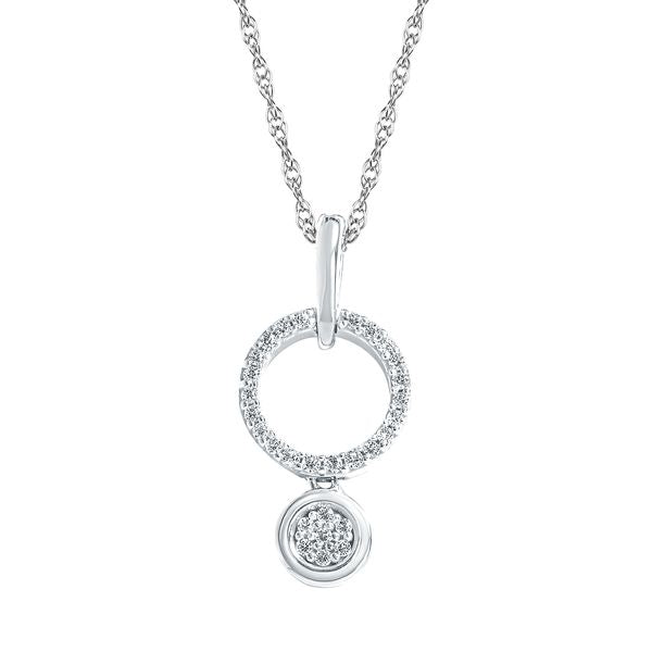 Sterling Silver Diamond Pendant