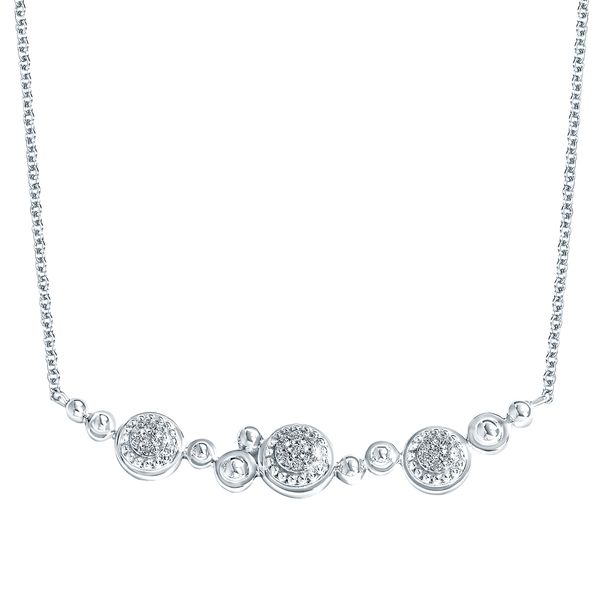 Sterling Silver Diamond Pendant