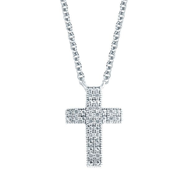Sterling Silver Diamond Pendant