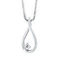 Sterling Silver Diamond Pendant