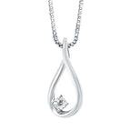 Sterling Silver Diamond Pendant