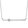Sterling Silver Diamond Pendant