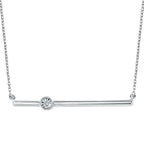 Sterling Silver Diamond Pendant