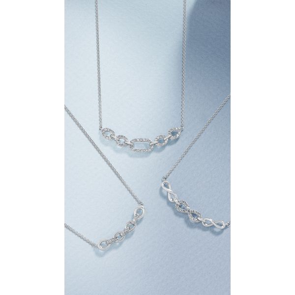 Sterling Silver Diamond Pendant - Image 2